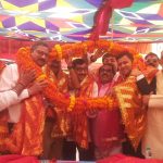 रामनवमी महोत्सव से पहले डोरंडा में अखाड़ा धारियों का हुआ सम्मान