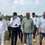 शालीमार मैदान में रावण दहन की तैयारियों का नगर निगम प्रशासक सुशांत गौरव ने लिया जायजा